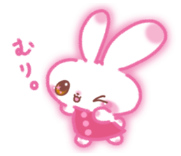 Not a gentle rabbit. sticker #14360018