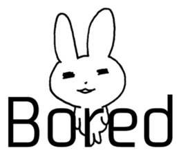 desperation Rabbit (English language) sticker #14360070