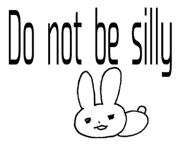 desperation Rabbit (English language) sticker #14360071