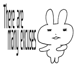 desperation Rabbit (English language) sticker #14360075