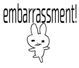 desperation Rabbit (English language) sticker #14360079