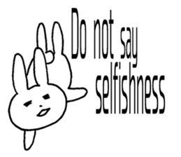 desperation Rabbit (English language) sticker #14360086