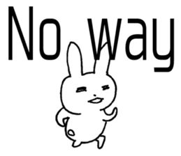 desperation Rabbit (English language) sticker #14360092