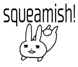 desperation Rabbit (English language) sticker #14360093