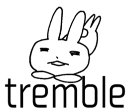 desperation Rabbit (English language) sticker #14360096