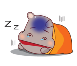 Very Cute Brown Hipopo sticker #14360743