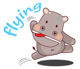 Very Cute Brown Hipopo sticker #14360748