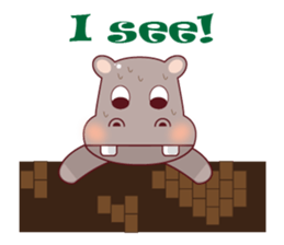 Very Cute Brown Hipopo sticker #14360752