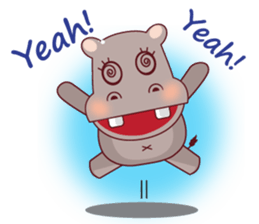 Very Cute Brown Hipopo sticker #14360754