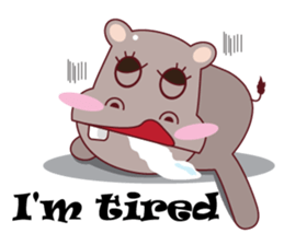Very Cute Brown Hipopo sticker #14360755