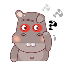 Very Cute Brown Hipopo sticker #14360756