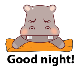 Very Cute Brown Hipopo sticker #14360763