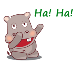 Very Cute Brown Hipopo sticker #14360764