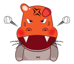 Very Cute Brown Hipopo sticker #14360765