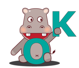 Very Cute Brown Hipopo sticker #14360766