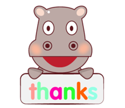 Very Cute Brown Hipopo sticker #14360768