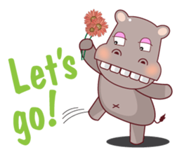 Very Cute Brown Hipopo sticker #14360770