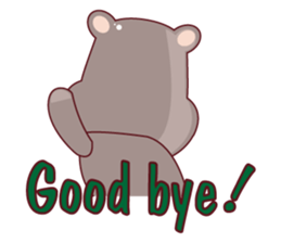 Very Cute Brown Hipopo sticker #14360771