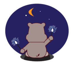 Very Cute Brown Hipopo sticker #14360779