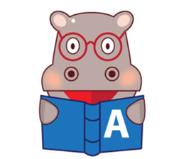 Very Cute Brown Hipopo sticker #14360780