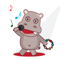Very Cute Brown Hipopo sticker #14360781