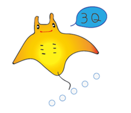 Stingray family sticker #14360920