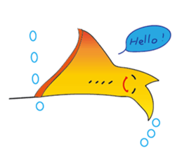 Stingray family sticker #14360926