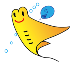 Stingray family sticker #14360949