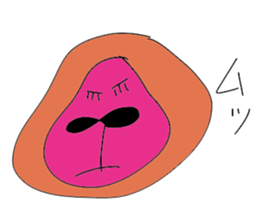 LOVELY GORILLA GIRL sticker #14362091