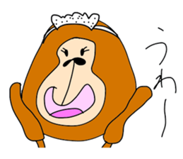 LOVELY GORILLA GIRL sticker #14362112