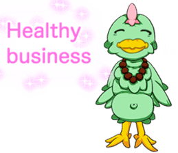 Prosperous business Lovely Rooster Engli sticker #14362616