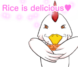 Prosperous business Lovely Rooster Engli sticker #14362622