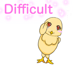 Prosperous business Lovely Rooster Engli sticker #14362629