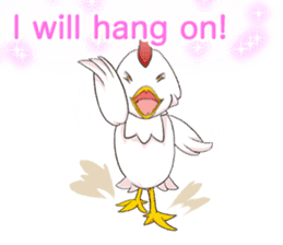 Prosperous business Lovely Rooster Engli sticker #14362630