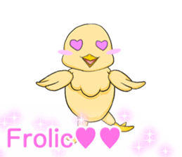 Prosperous business Lovely Rooster Engli sticker #14362633