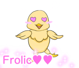 Prosperous business Lovely Rooster Engli sticker #14362633