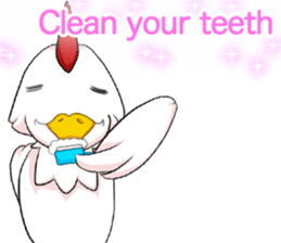 Prosperous business Lovely Rooster Engli sticker #14362634