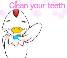 Prosperous business Lovely Rooster Engli sticker #14362634