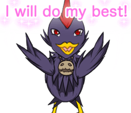 Prosperous business Lovely Rooster Engli sticker #14362635