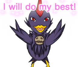 Prosperous business Lovely Rooster Engli sticker #14362635