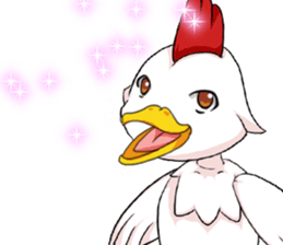 Prosperous business Lovely Rooster Engli sticker #14362638