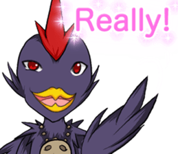 Prosperous business Lovely Rooster Engli sticker #14362639