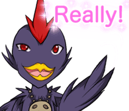 Prosperous business Lovely Rooster Engli sticker #14362639