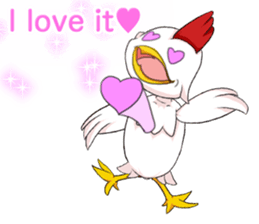 Prosperous business Lovely Rooster Engli sticker #14362650