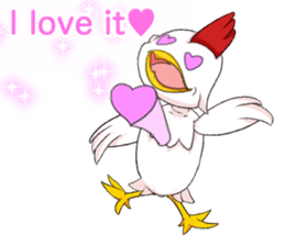 Prosperous business Lovely Rooster Engli sticker #14362650