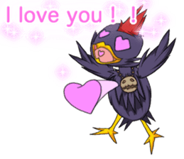 Prosperous business Lovely Rooster Engli sticker #14362651