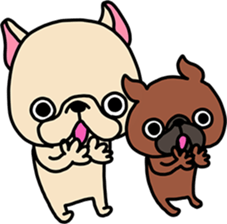 Frebull-chan & Ume-chan sticker sticker #14362862