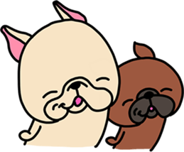 Frebull-chan & Ume-chan sticker sticker #14362866