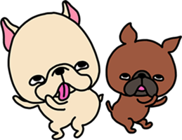 Frebull-chan & Ume-chan sticker sticker #14362868
