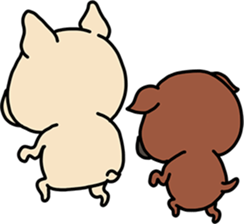 Frebull-chan & Ume-chan sticker sticker #14362878